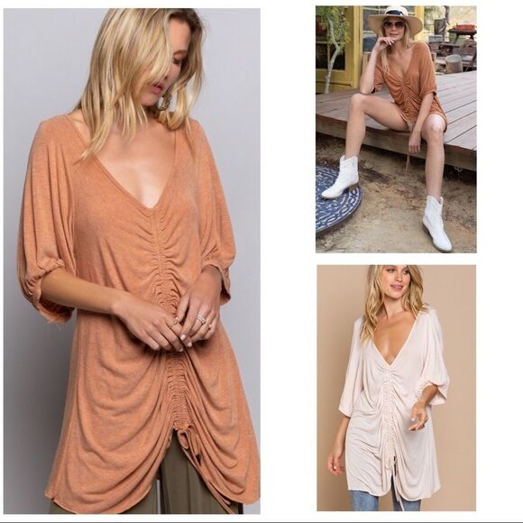 RELAXED To The Max knit top Adjustable Tie String - Picture 6 of 15